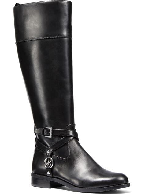 black michael kors boots for women|Michael Kors thigh high boots.